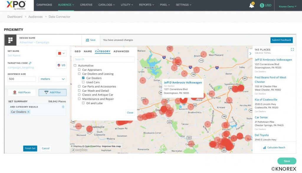 Knorex XPO Platform with Geolocation and Proximity Feature - Location Based Advertising Knorex XPO Platform with Geolocation and Proximity Feature - Location Based Advertising