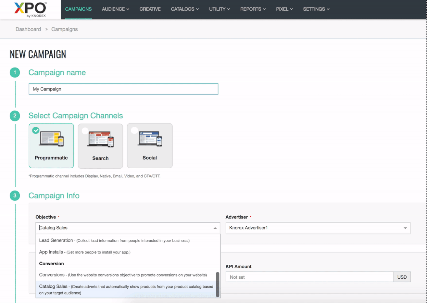 Agencies | Marketing Cloud Platform for Ad and Media Agencies 1 xpo campaign setup