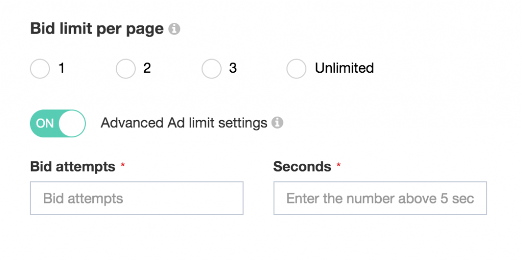 Unified Access Across Multiple Accounts 8 bid limit