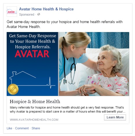 Healthcare advertising on Facebook